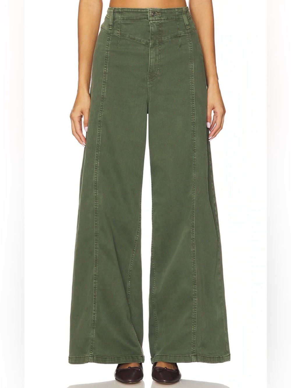 We The Free Libre Wide Leg Jeans Greem Thyme 26